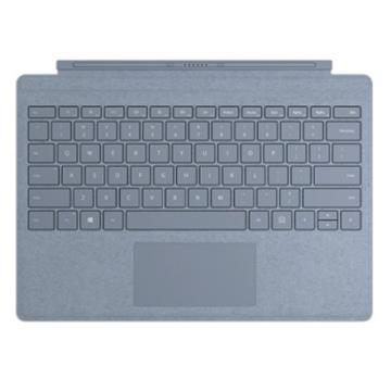 奢華的Alcantara材質 利用磁鐵連接到 Surface Pro 背光按鍵 配置：QWERTY，完整的功能鍵列 Windows 快速鍵