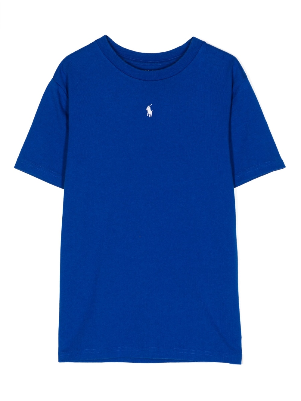 Ralph Lauren Kids - embroidered-logo cotton T-shirt - kids - Cotton - 10 - Blue