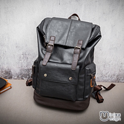 ◆韓系後背包，大容量設計 ◆PU皮質感，減壓更舒適