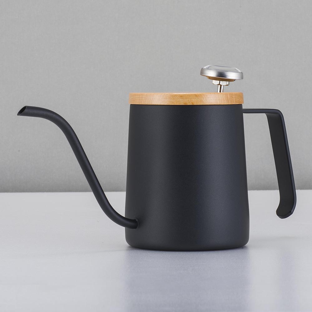 [ A-IDIO ] 人文溫顯手沖壺350ml-迷霧黑