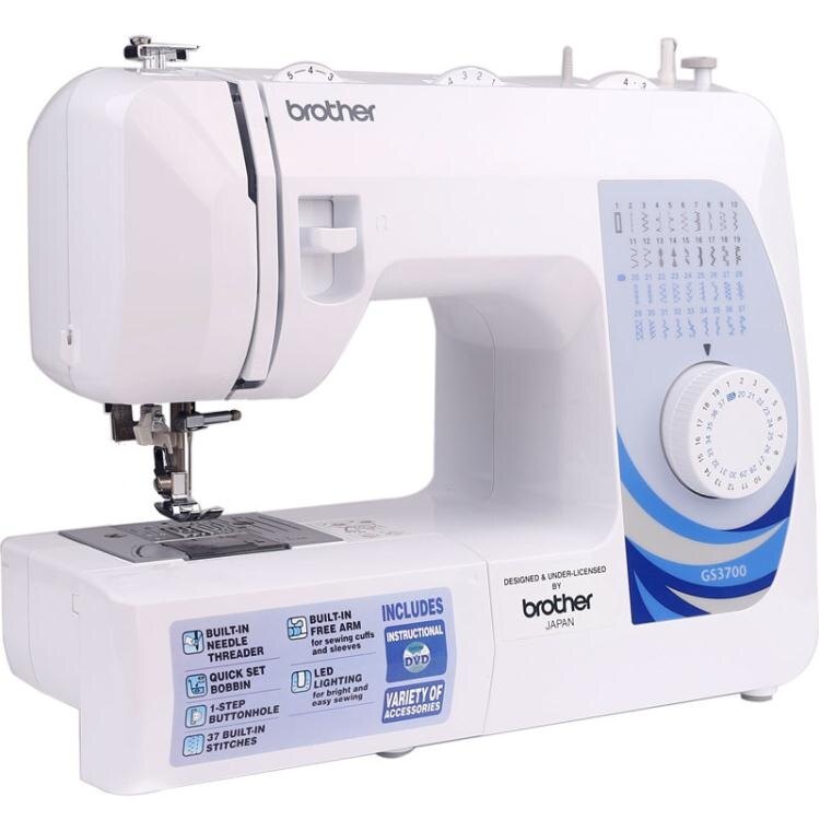 縫紉機GS3700兄弟牌家用電動多功能吃厚全自動帶鎖邊220V
