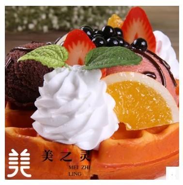 仿真水果冰淇淋鬆餅模型