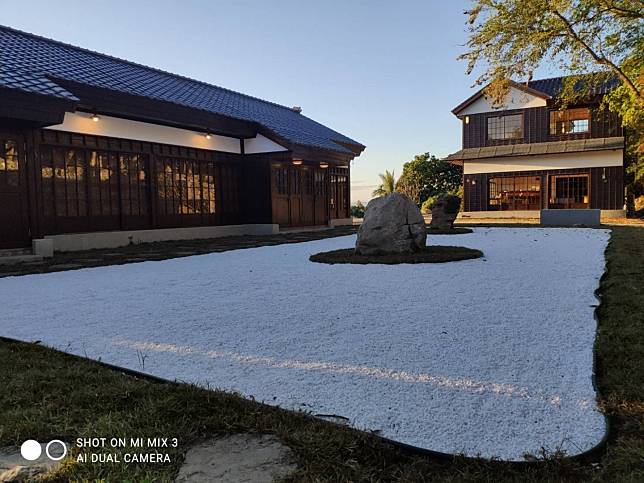 ▲庭園氛圍有著靜謐的禪意。（圖／迎曦閣)