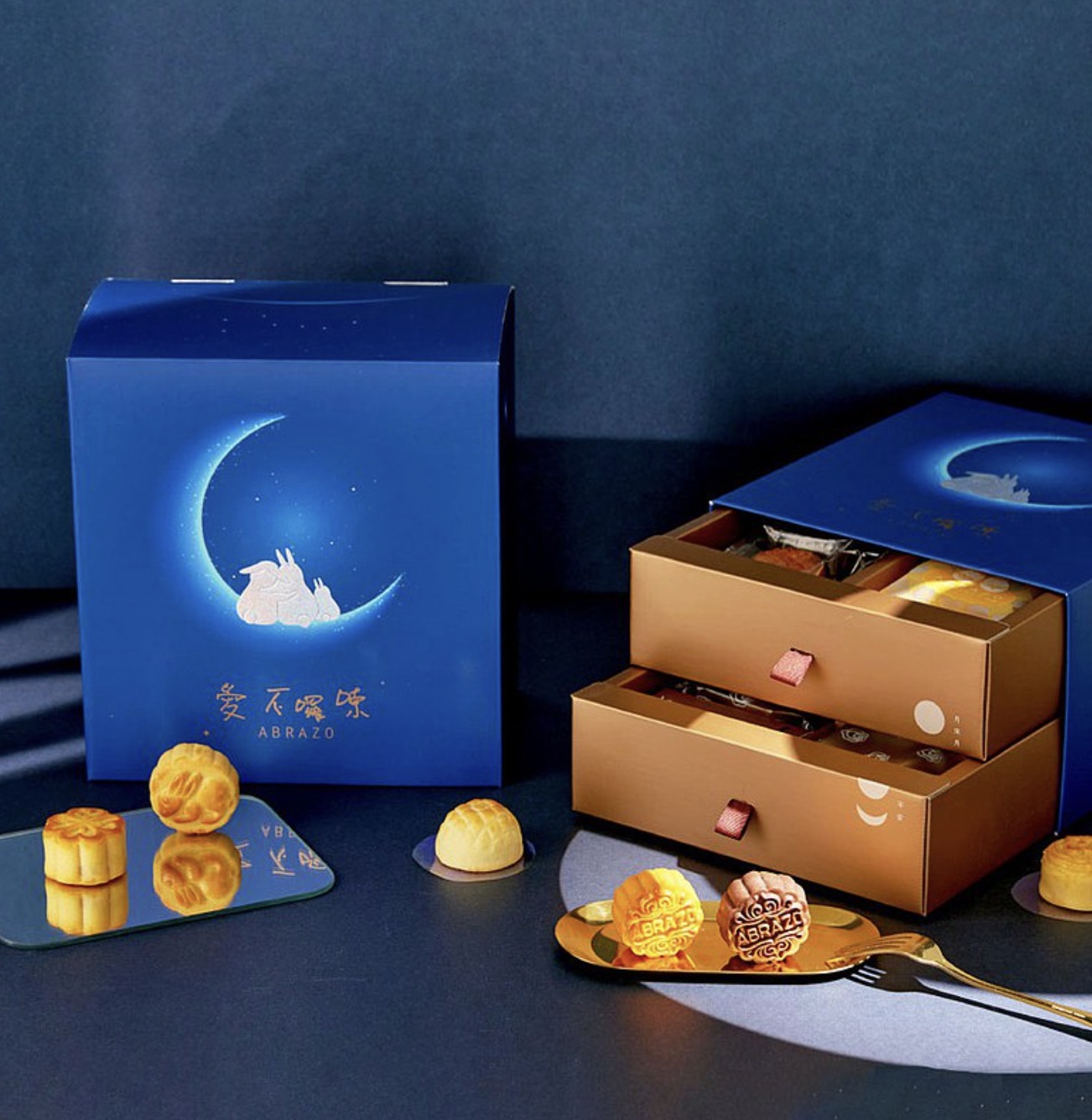 愛不囉嗦 月來月平安星空祈願絢麗雙層禮盒