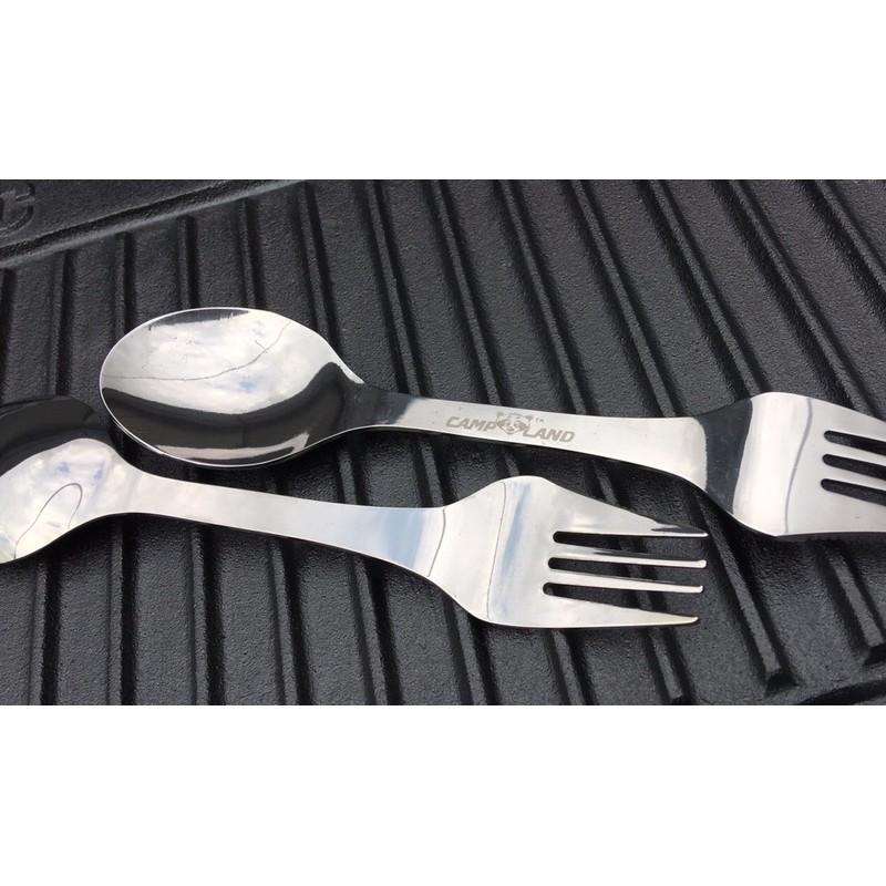 【露戰隊】 NEW 不鏽鋼雙頭三功能叉匙餐具(RV-AC215XX)