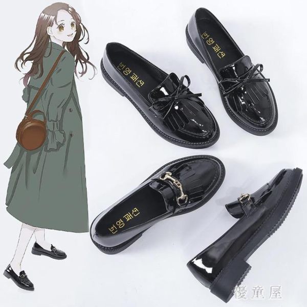 2019夏款小皮鞋女韓版百搭夏天配裙子的女鞋日系英倫jk制服單鞋女 LN1535【優童屋】