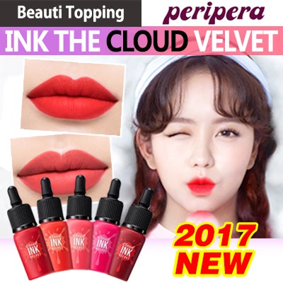 Beautytopping 韓國正品 [PERIPERA] 菲麗菲拉 魅惑絲絨墨水唇彩 / 雲朵絲絨墨水唇彩