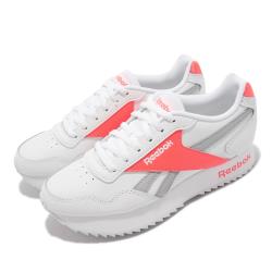 Reebok 休閒鞋 Royal Glide Rpldbl 女鞋 海外限定 球鞋穿搭 厚底 增高 復古 白 橘 FZ3088 [ACS 跨運動]