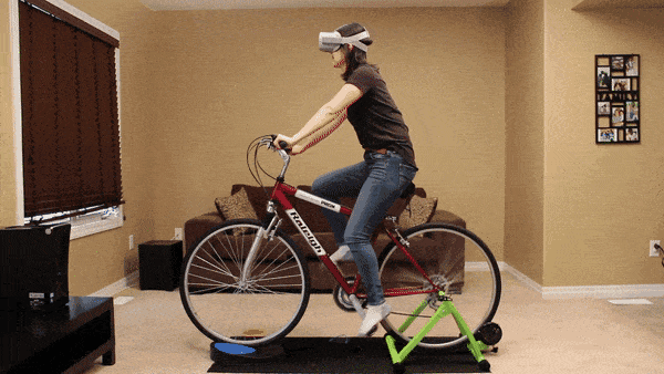 自転車をコントローラーに？ VR空間で、自分の自転車を乗り回せる「Blync」（bouncy）