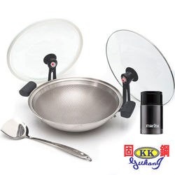 ◎◆ 專利節能鍋蓋|◎◆ 蜂巢五爪釘強化保護技術|◎◆ 超真空斷熱不鏽鋼材質，長效保冰保熱品牌:Gukang固鋼品牌國家:台灣種類:鍋具組合類型:炒鍋組合說明:不鏽鋼304材質節能不沾炒鍋36cm(附