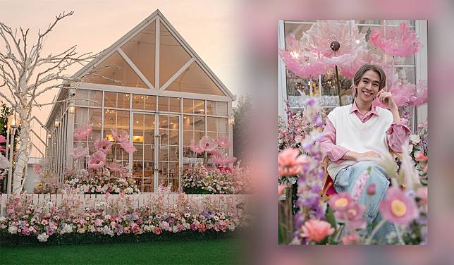 'ฟลุ้ค ณธัช' หวานกรุบ!!! เนรมิตคาเฟ่ ธีม Garden of Love รับวาเลนไทน์ ด้วยดอกไม้จากแฟนคลับ