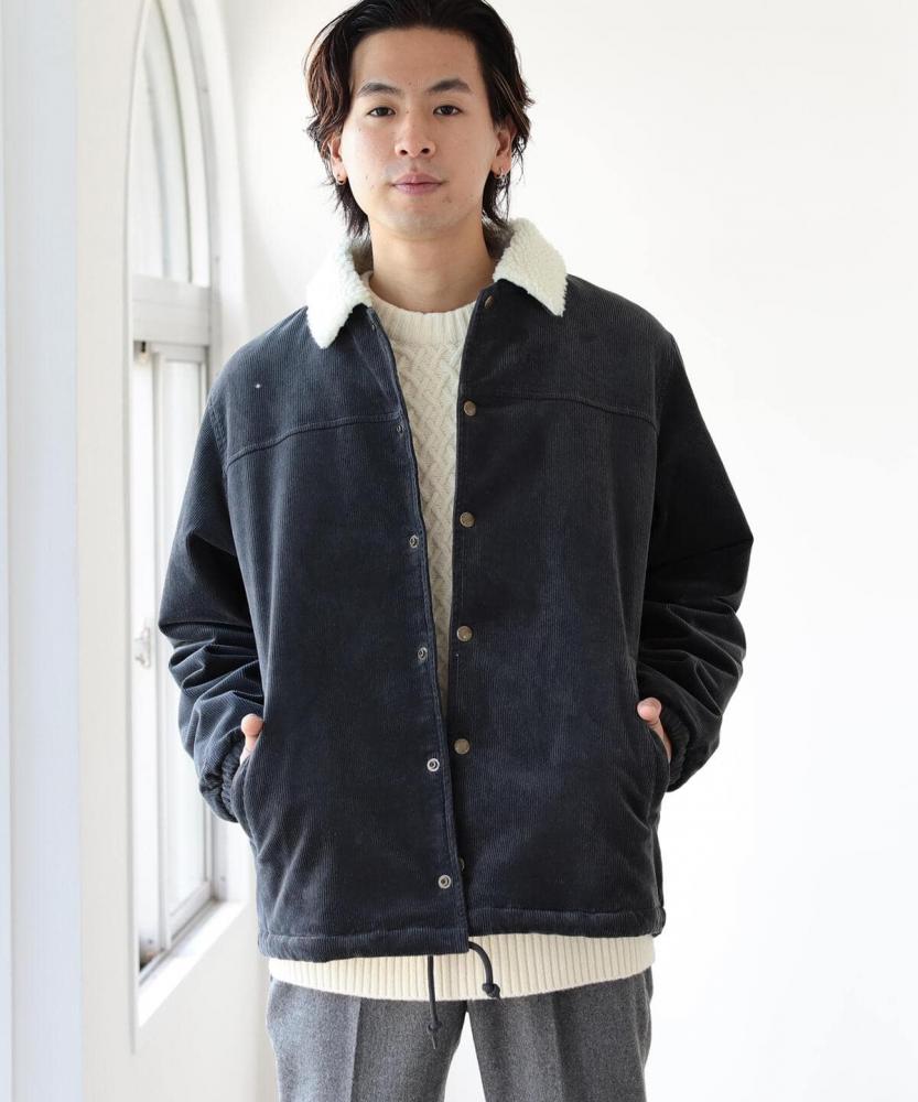 男裝 燈芯絨 羊羔絨 教練外套