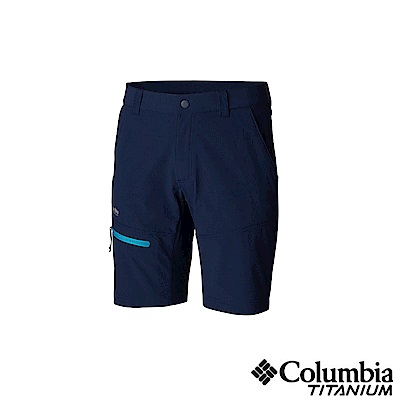 Columbia 哥倫比亞男款-鈦UPF50極輕量防潑短褲-深藍UAM06860NY