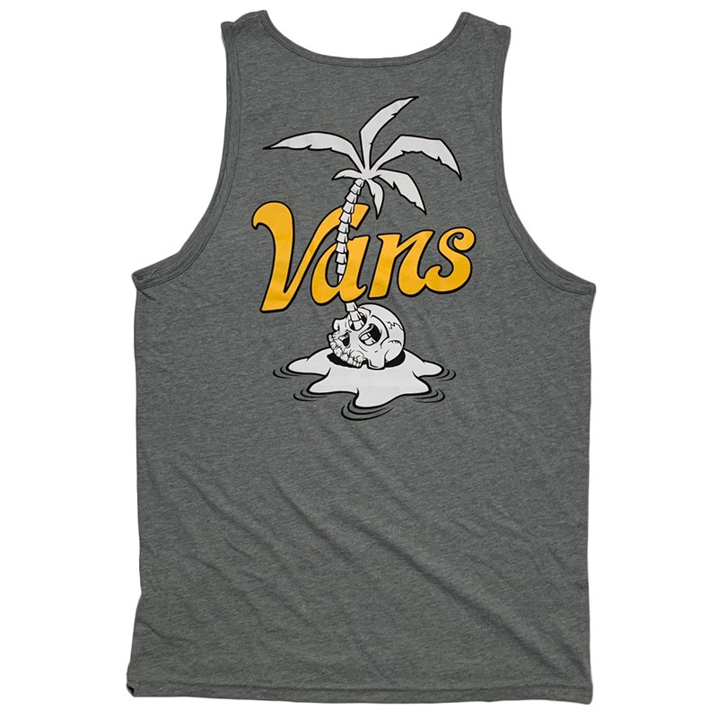 VANS - VN0A4QLID76 美版 PLAM EYED TANK TOP 純棉 背心 (淺灰) 化學原宿
