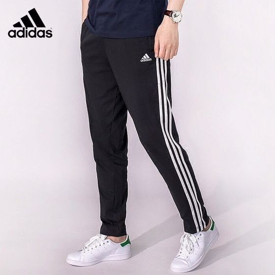 adidas 愛迪達 三葉草 運動褲 長褲 運動長褲 慢跑褲 束腳褲子 經典三條槓 男女 情侶款 棉質 休閒褲