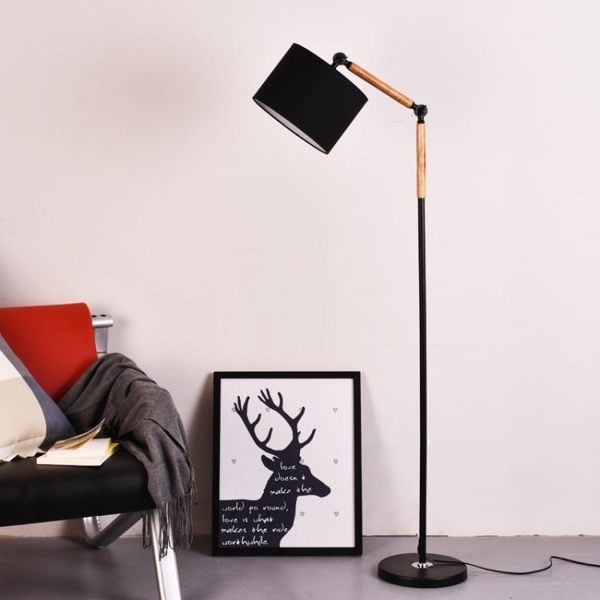 立燈 落地燈 客廳 搖臂燈 led遙控北歐創意簡約 書房臥室床頭立式檯燈T 免運直出