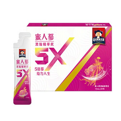 桂格5X蜜人蔘濃縮精華飲15ML x18【愛買】