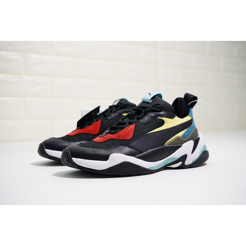 【日本海外代購】Puma Thunder Spectra 泫雅 老爹鞋 復古 黑紅皮革 麂皮 男女 36751601