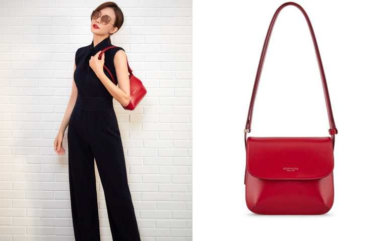 Giorgio Armani la prima包款 #烈焰紅small size/69,800元。（圖／品牌提供）