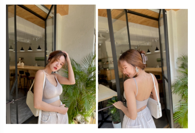 無痕大U美背羅紋細肩半截背心