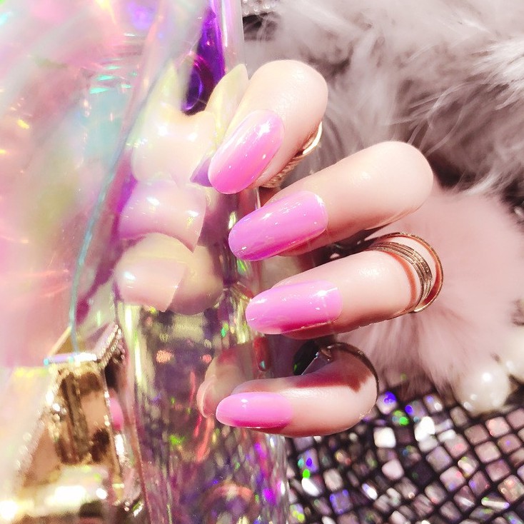 【現貨】NP162 假指甲成品奇異貝殼亮彩假指甲貼片美甲幻彩光變鏡面假指甲24片