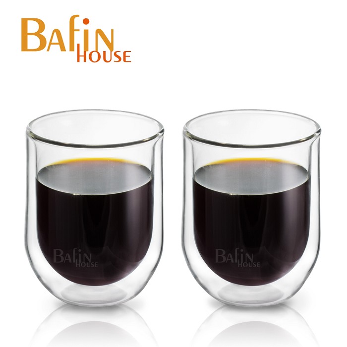 【Bafin House】經典雙層耐熱玻璃杯250ml*2入