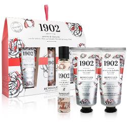 ◎詮釋自信高貴和溫柔寬容|◎知性高雅的氣質|◎優雅花果香調品牌:無品牌定位:歐美澳品牌種類:保濕噴霧,沐浴乳/沐浴膠,身體乳/身體油適用部位:身體功能:清潔保養,舒緩放鬆規格/容量:內含：1、1902