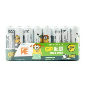 環保碳鋅電池 電力穩定 耐力持久 不加水銀,保護生態環境 小小兵圖案外觀