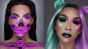 〔 壞時髦〕歐美「神人級化妝師」巧手畫出「邪氣厭世妝」！網友：根本把臉當畫布...