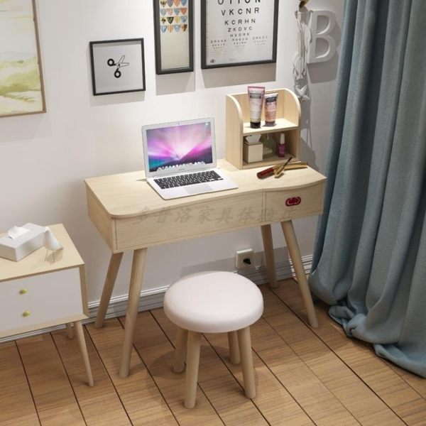 梳妝台 北歐梳妝台臥室現代簡約小戶型經濟型多功能翻蓋ins風網紅化妝桌T