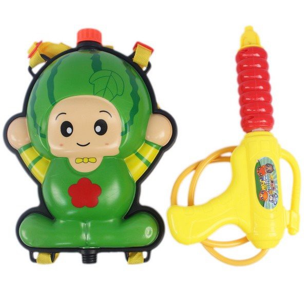 水果背包水槍 西瓜 草莓 槍長28cm/一個入(促199) 水果造型水槍 兒童後背式水槍加壓式強力水槍-CF129042