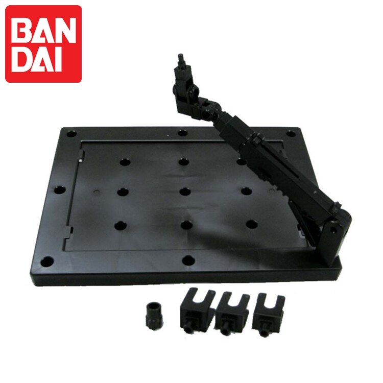 耀您館★日本萬00代BANDAI鋼彈模型支架 可動ACTION BASE 3 BLACK黑色比例1/144 HG SD BB鋼普拉底座陳列支撐架