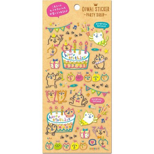 【Q-Lia】日本進口 Q-Lia OIWAI STICKER 螢光貼紙 - 蝴蝶結 ( 91493 )