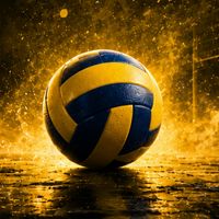 วอลเลย์บอลชาย-หญิงสีเหลือง