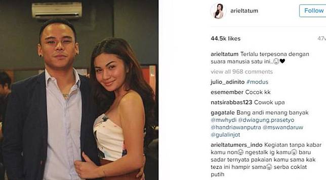 Kisah Asmara Ariel Tatum yang Berliku