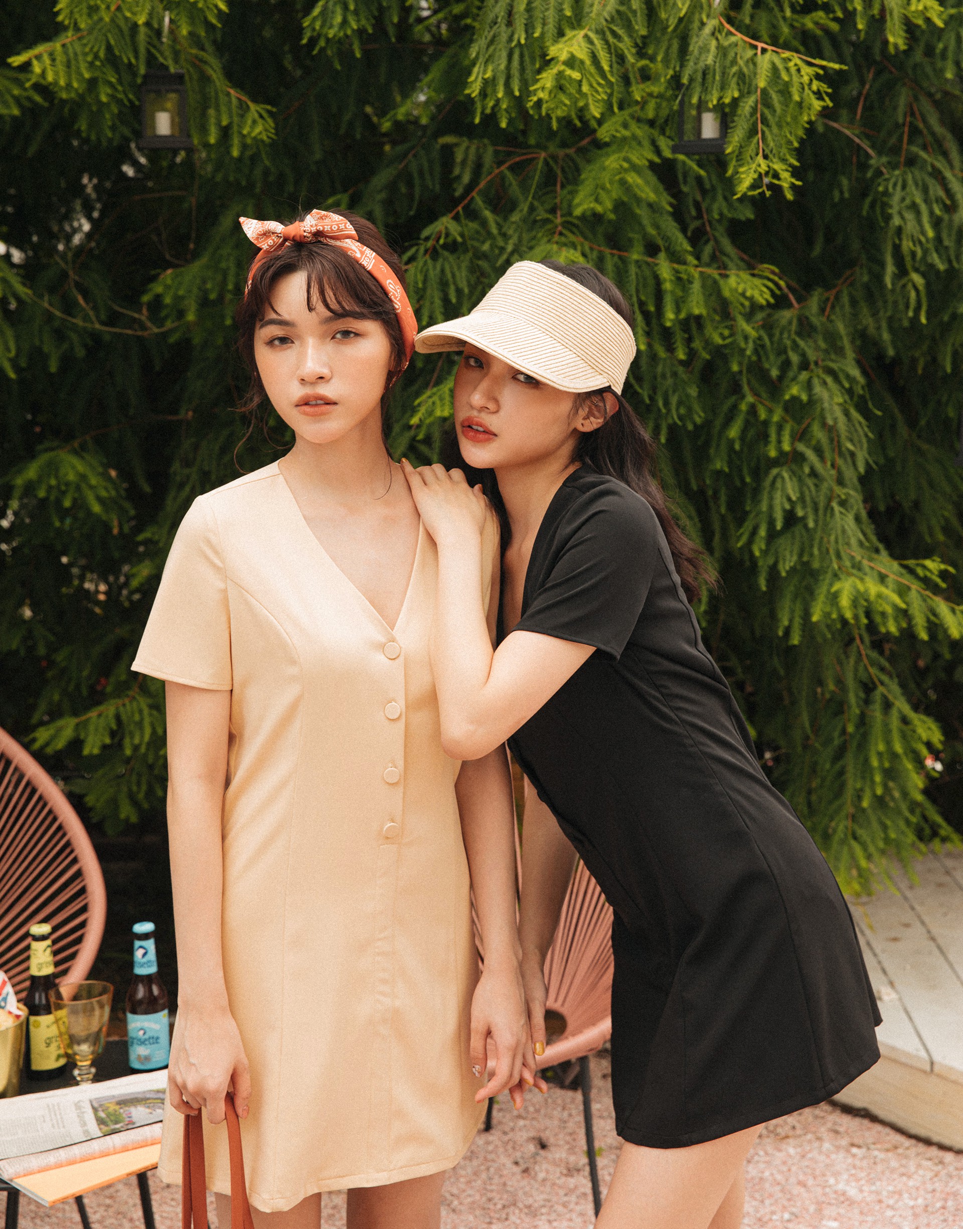 PAZZO+氣質滿分V領修身小洋裝(TIFFANY聯名款)