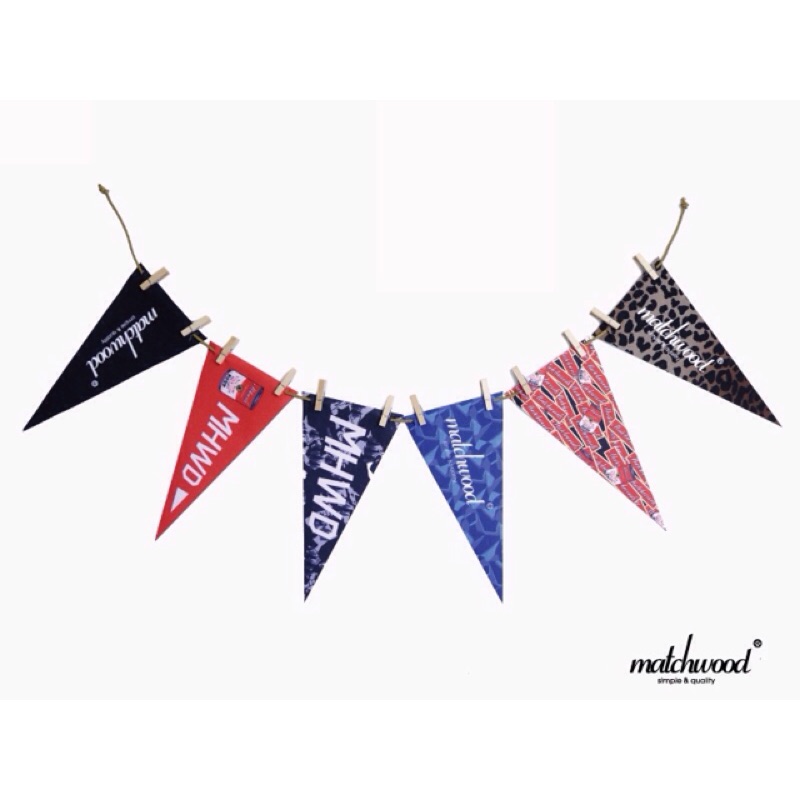 Matchwood 2015 Pennant 美式三角旗幟 六張一組 居家店面活動派對 裝飾掛飾露營佈置 官方賣場
