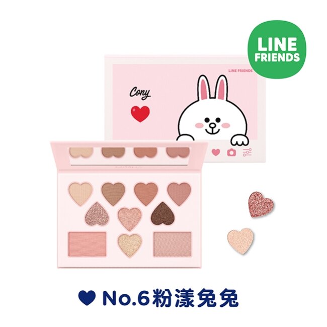 MISSHA X LINE FRIENDS完美濾鏡眼頰彩盤No.6粉漾兔兔