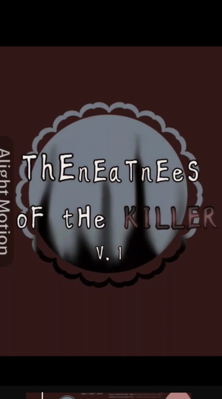 The neatness of the killer🖤