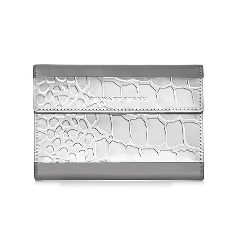不鏽鋼RFID防盜護照包 Passport Wallet Alligator, Grey 1-B-0003-001-22