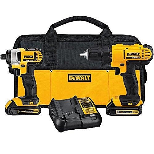 DEWALT DCK240C2 20v鋰電鑽驅動器 組合套件（1.3Ah）