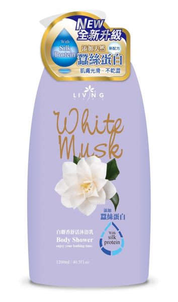 Living Type白麝香彈力緊緻沐浴乳1200ml