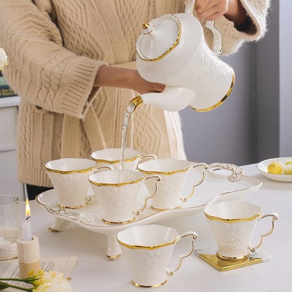杯子套裝 咖啡杯小奢華歐式茶具套裝杯子家用客廳高檔陶瓷英式下午茶茶杯 暖心生活館