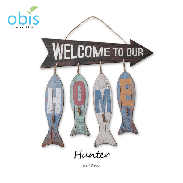 Hunter魚造型地中海風字牌/預購(OBS)/H&D東稻家居
