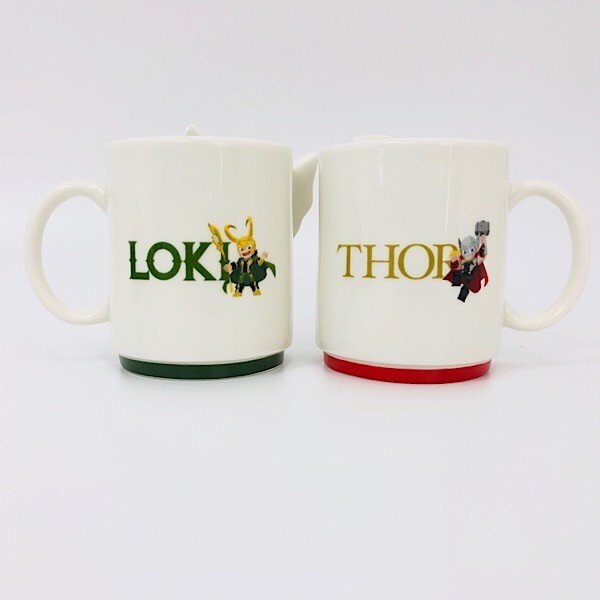 X射線【C248361】Marvel 復仇者聯盟 浮雕對杯380ml-雷神索爾Thor+洛基Loki ，水杯/馬克杯/杯瓶/茶具/生活用品/玻璃杯/不鏽鋼杯