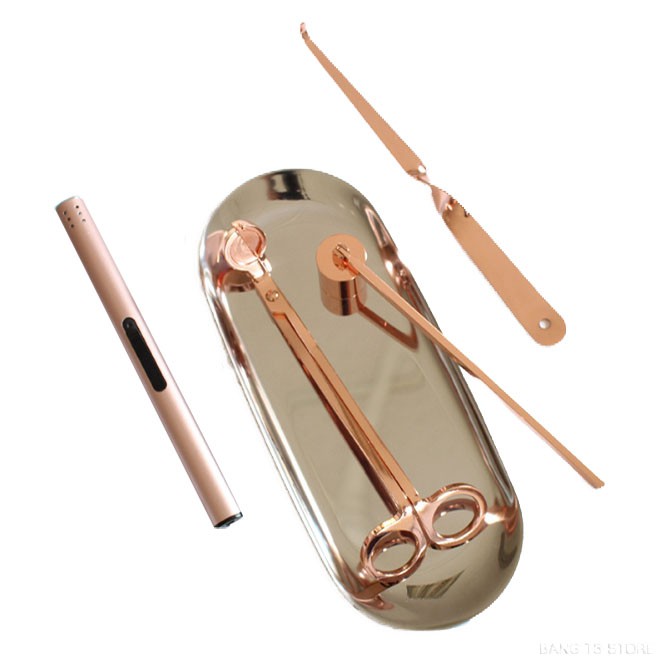 【實拍影片，看的到更安心，盜用必究】三件组：滅燭剪+滅燭罩+滅燭鉤 （完整盒裝出貨）四件组：滅燭剪+滅燭罩+滅燭鉤+托盤 （完整盒裝出貨）可加購 USB充電式電子打火機 金、銀、黑三色 （以上三色需指