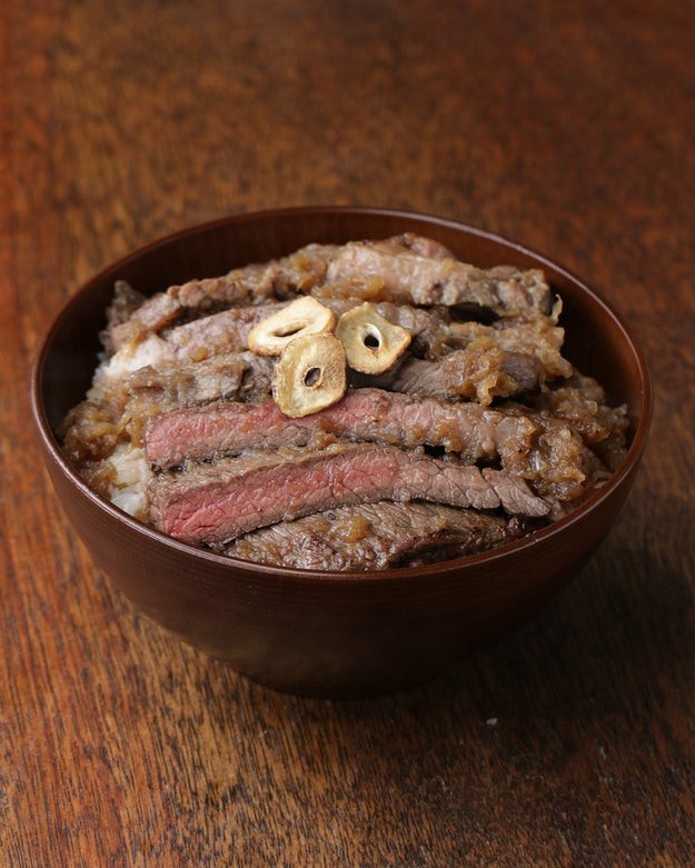 がっつり 和風ステーキ丼 お肉やわらか