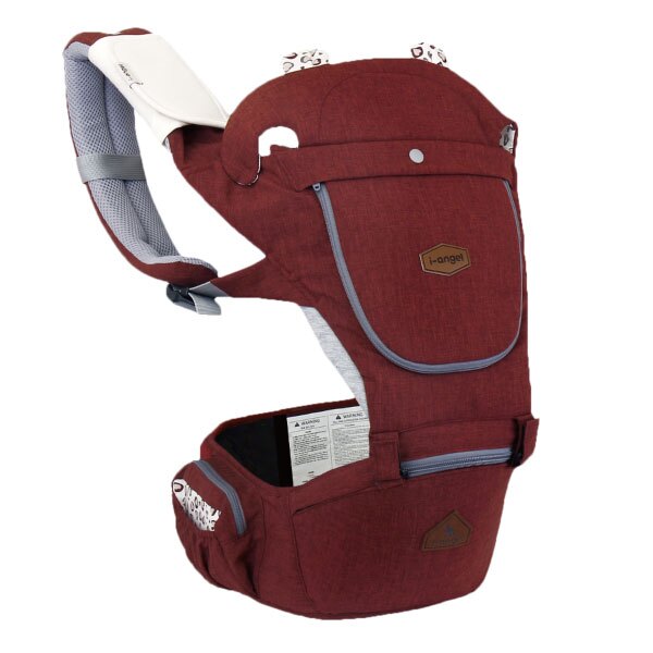 i-angel Hello 哈囉兩用揹帶/座墊式背巾/揹巾-米朗奇紅(總代理公司貨)