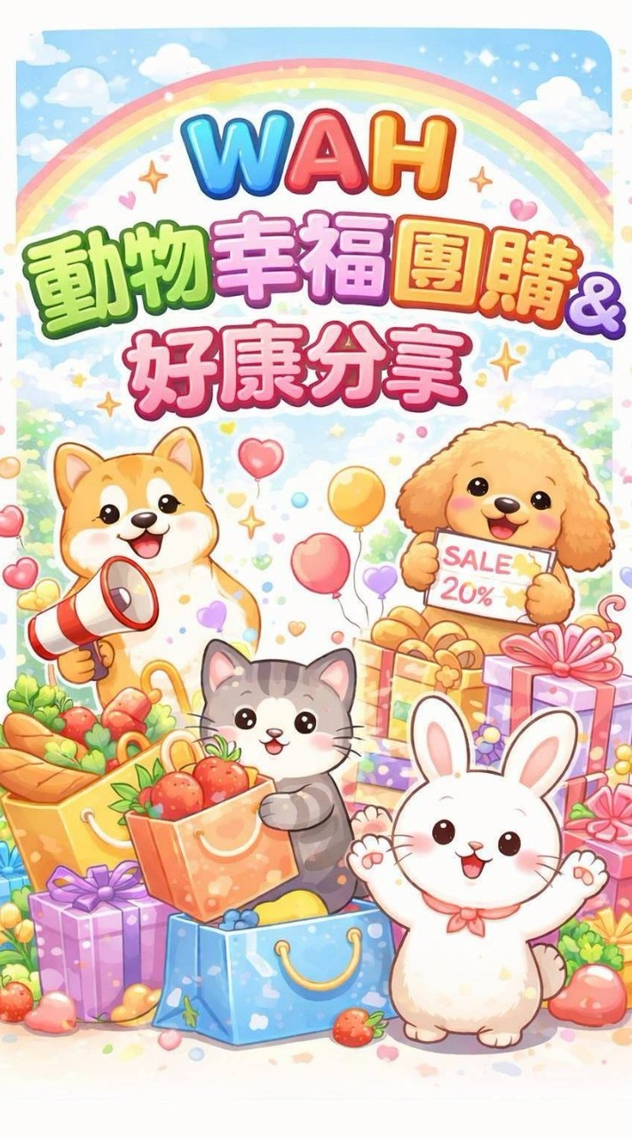 WAH動物幸福團購&好康分享