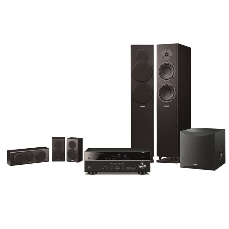 YAMAHA 山葉 舒伯特家庭劇院組合(鋼烤) RXV483+NS150PB。影音與家電人氣店家得意專業家電音響的影音/劇院/DVD、Yamaha 音響有最棒的商品。快到日本NO.1的Rakuten樂